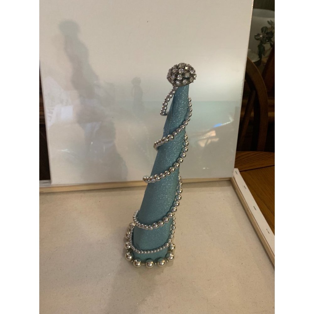 Blue and Silver Christmas Tree 12 inches tall